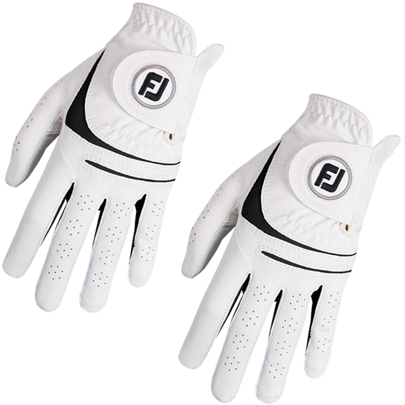 FootJoy Weathersof 2 Pack Mens Golf Gloves Left Hand  - White