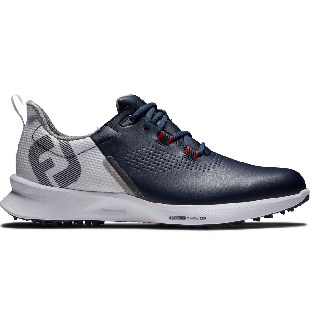 FootJoy Fuel Mens Spikeless Golf Shoes  - Navy/White/Red