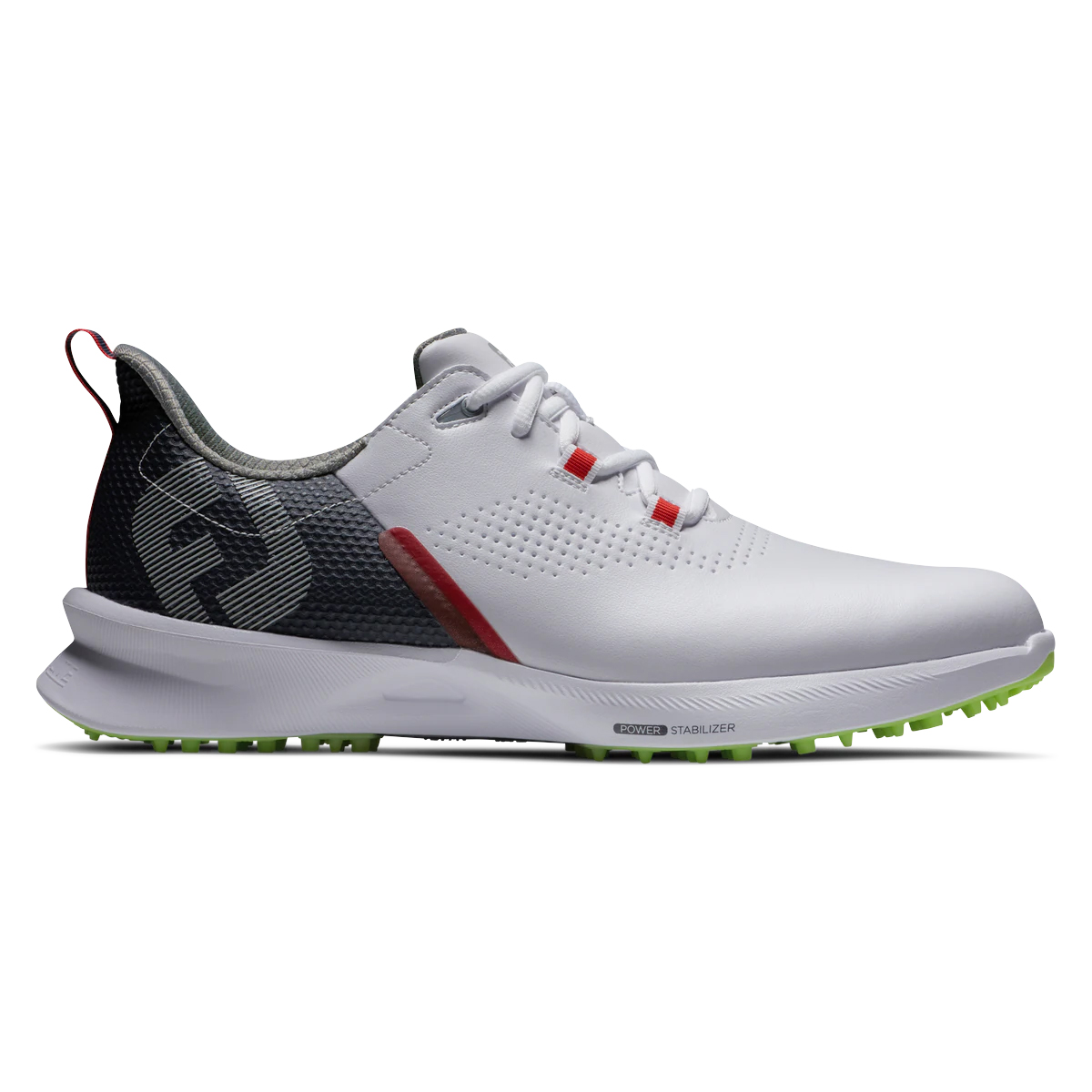 FootJoy Fuel Mens Spikeless Golf Shoes  - White/Navy/Lime