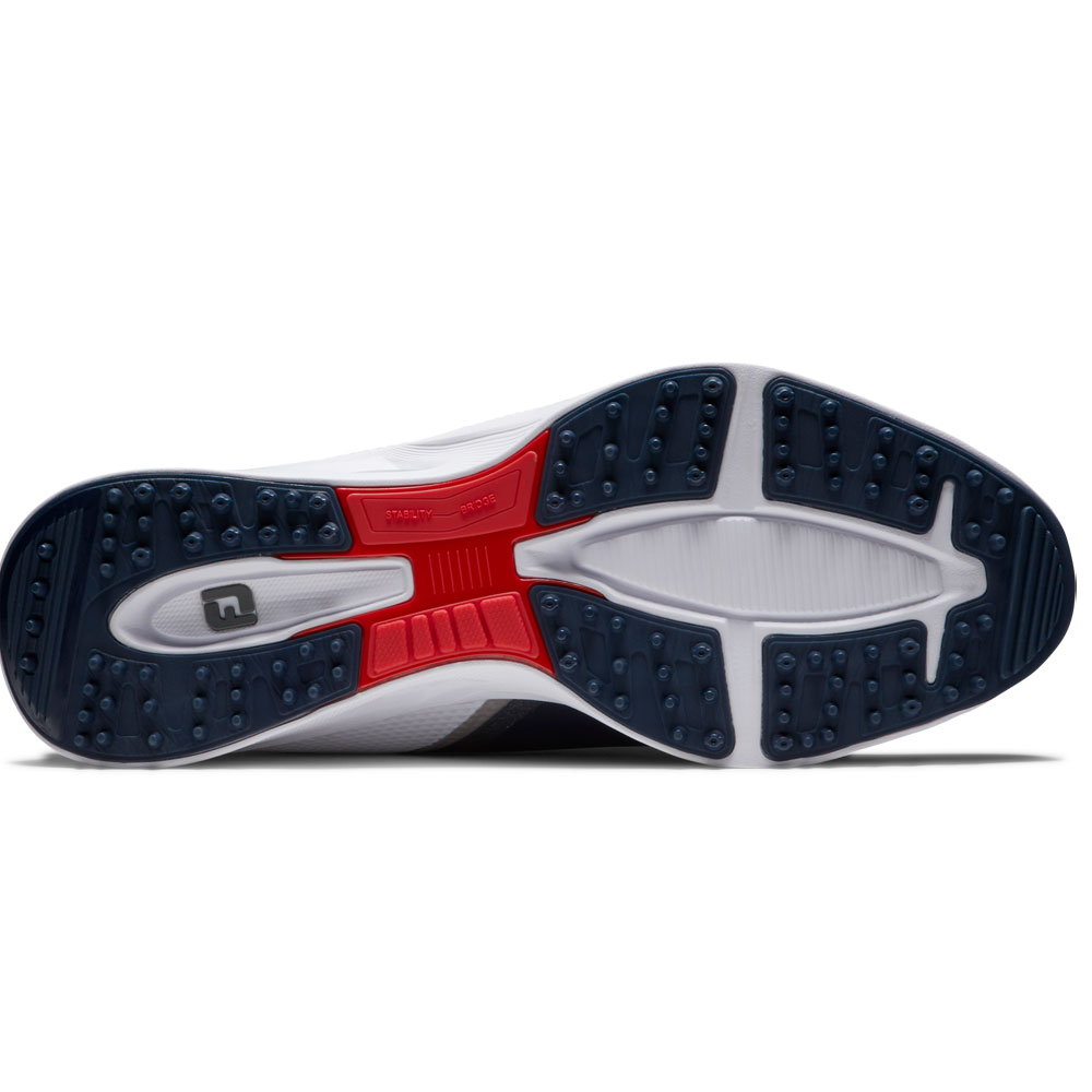 FootJoy Fuel Mens Spikeless Golf Shoes  - Navy/White/Red