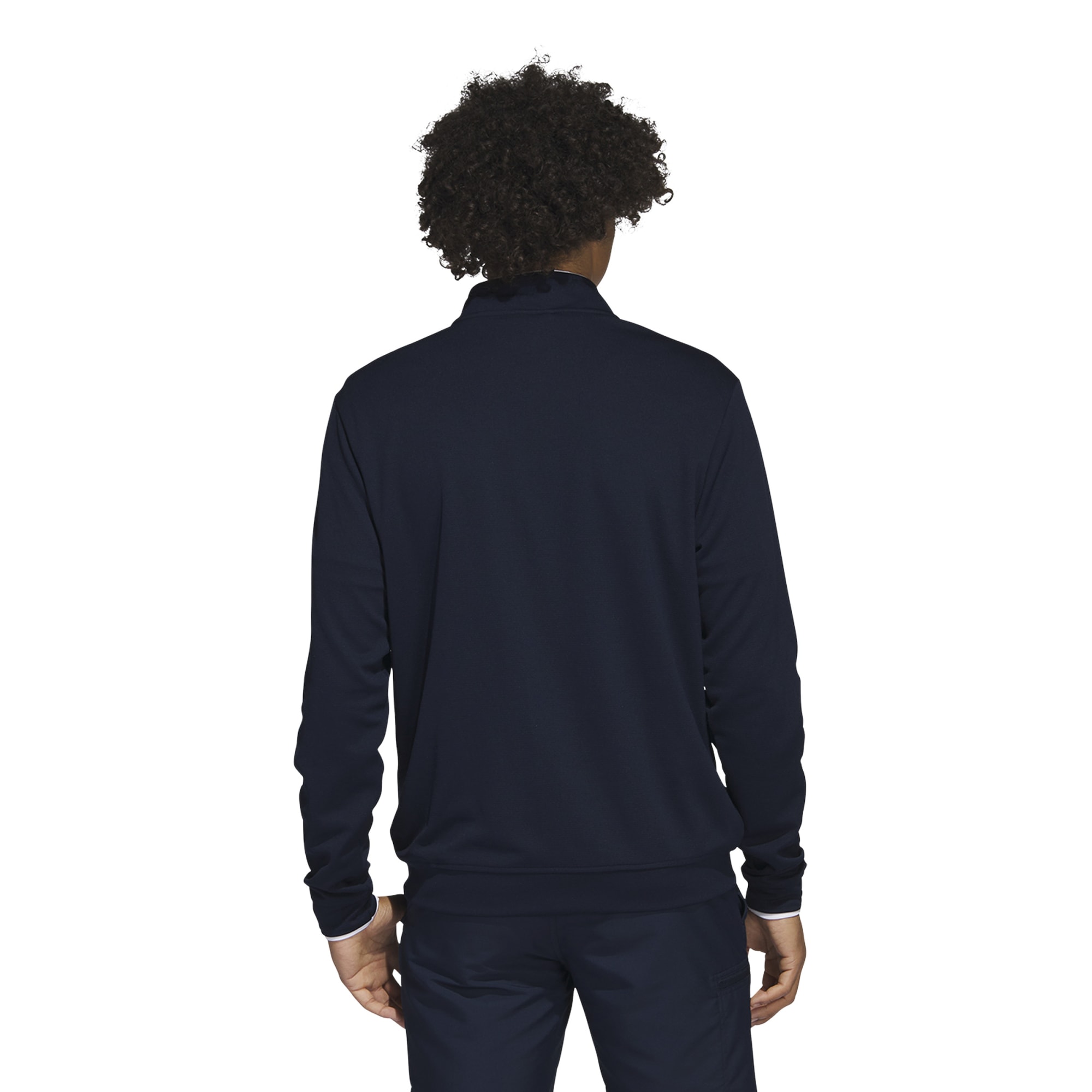 adidas Mens Primegreen UPF Lightweight Quarter Zip Pullover  - Collegiate Navy