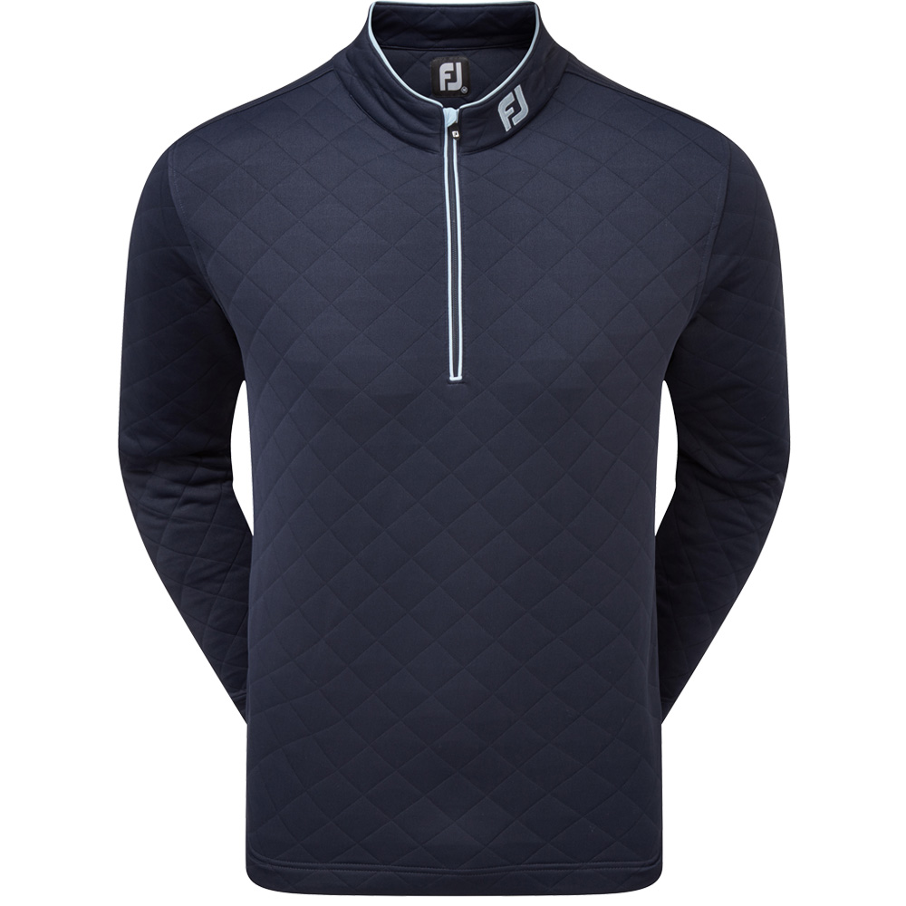 FootJoy Diamond Quilted Chill Out Extreme Golf Pullover  - Navy