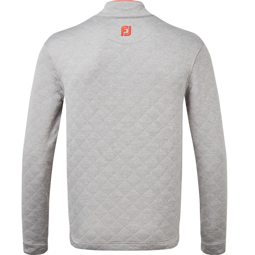 FootJoy Diamond Quilted Chill Out Extreme Golf Pullover  - Grey