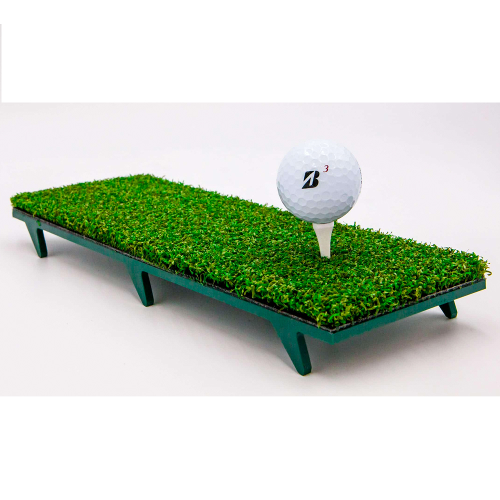 Spurk Golf Strike Mat - Short Pile Grass + Carry Storage Bag 