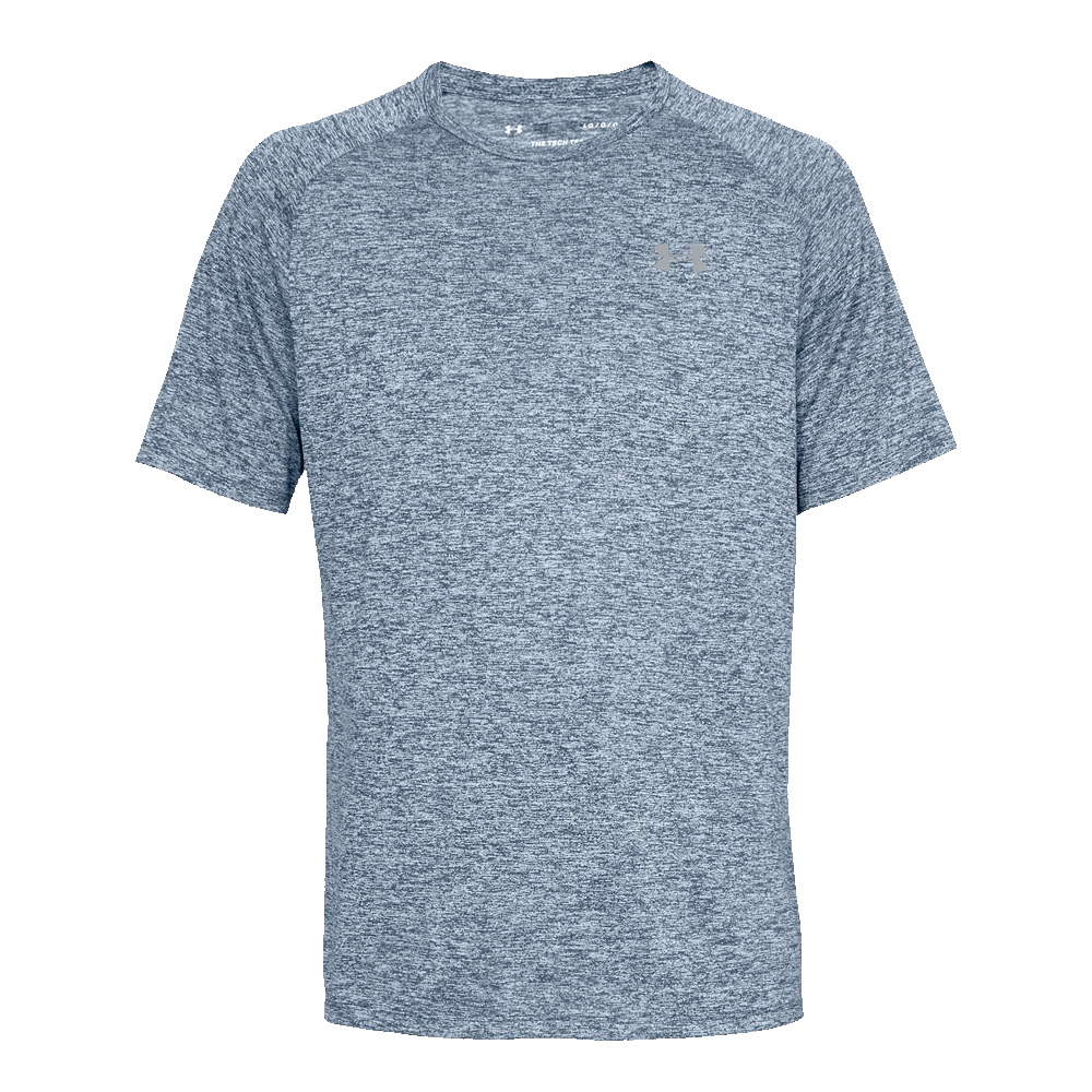 Under Armour Mens Sports Gym T-Shirt   - Academy/Steel