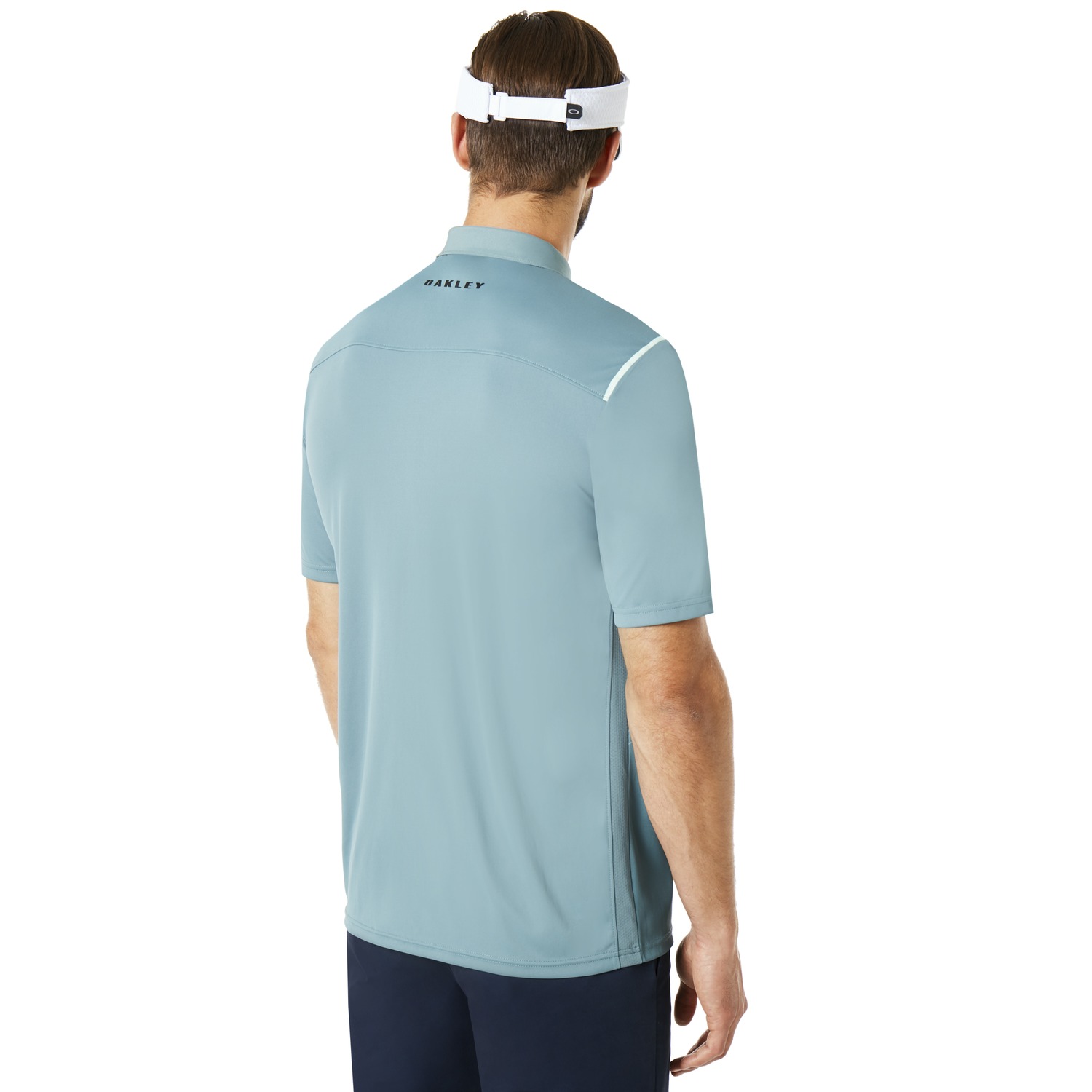 Oakley Golf Striped Ellipse Mens Polo Shirt  - Ore