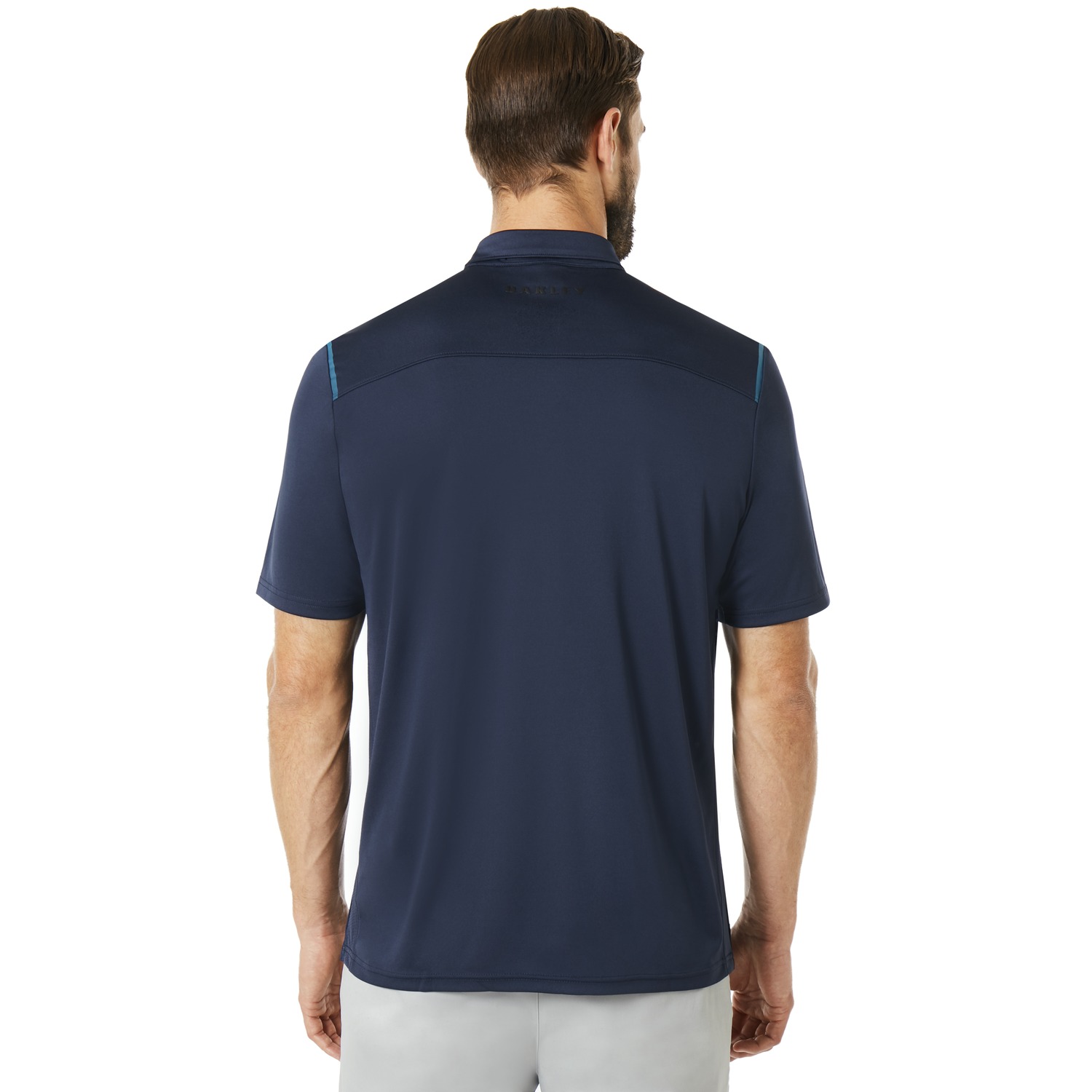 Oakley Golf Striped Ellipse Mens Polo Shirt  - Fathom