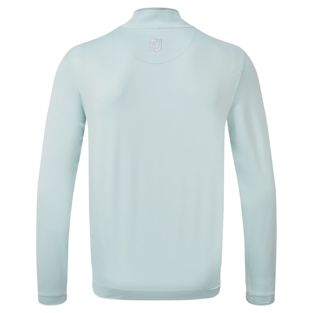 FootJoy Lightweight Microstripe Chill-Out Mens Golf Pullover  - Grey/Iced Blue