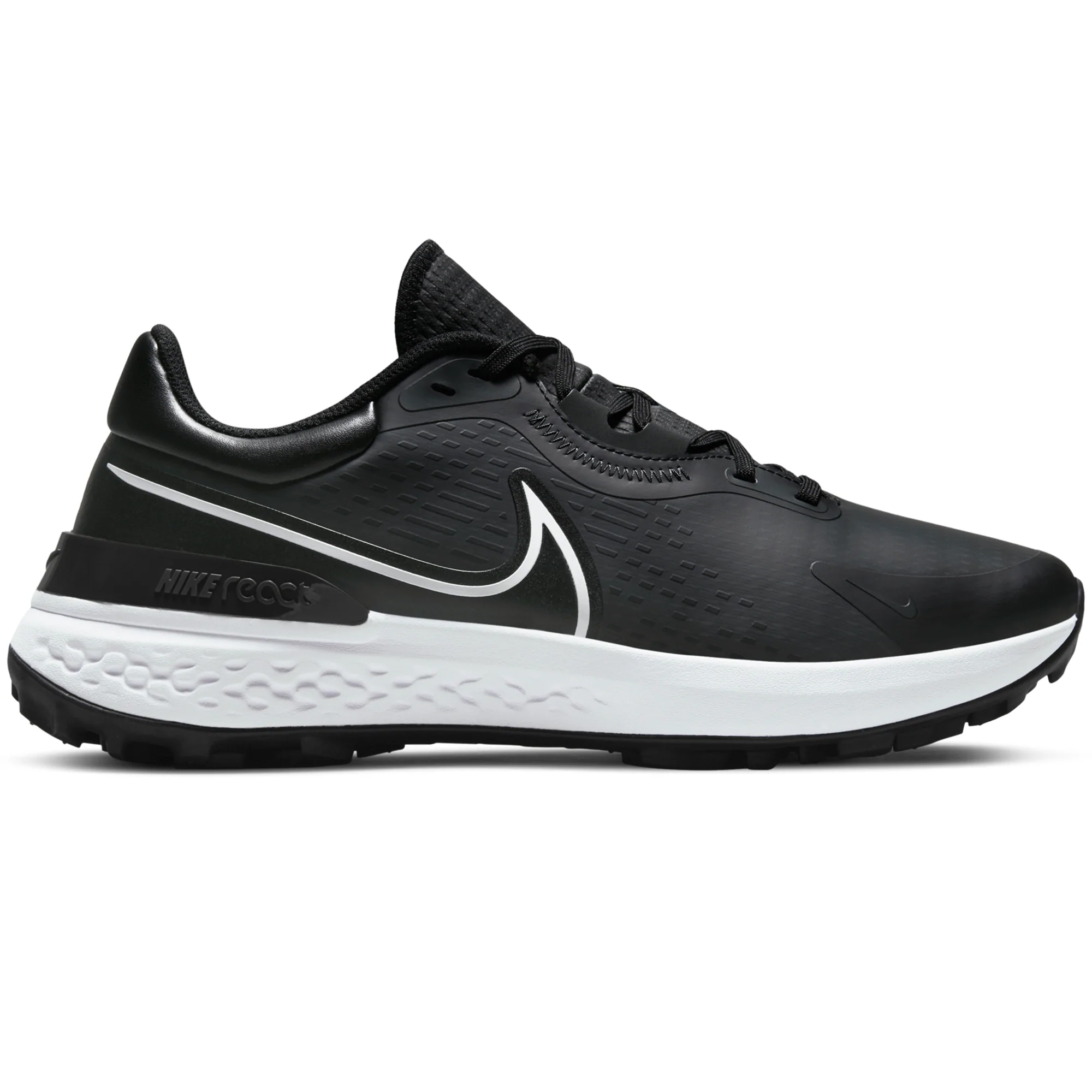 Nike Infinity Pro 2 Mens Spikeless Golf Shoes  - Black/White/Dark Smoke/Igloo