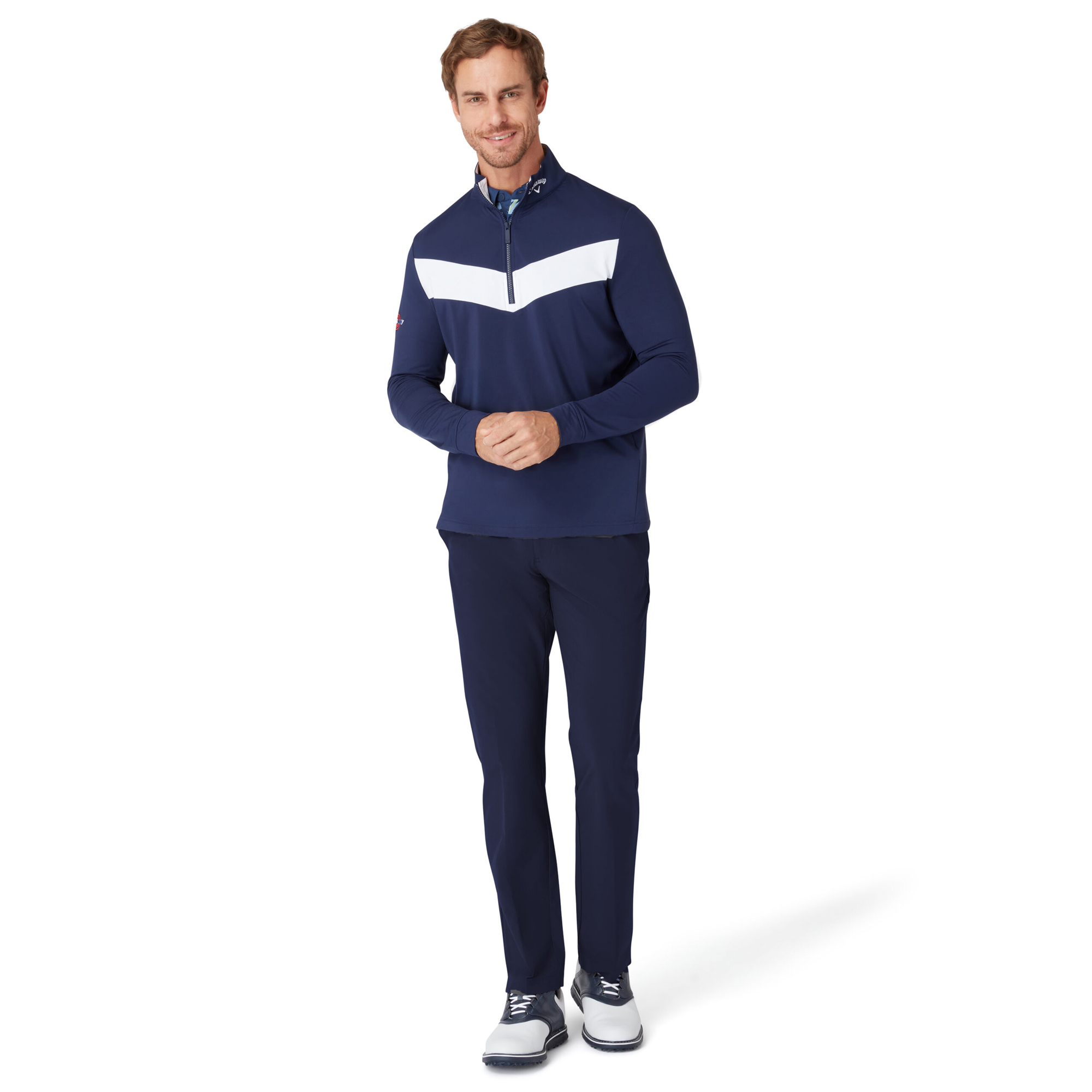 Callaway Golf Mens 2025 Odyssey 1/4 Zip Stretch Wicking Pullover Golf Sweater - Picture 18 of 18