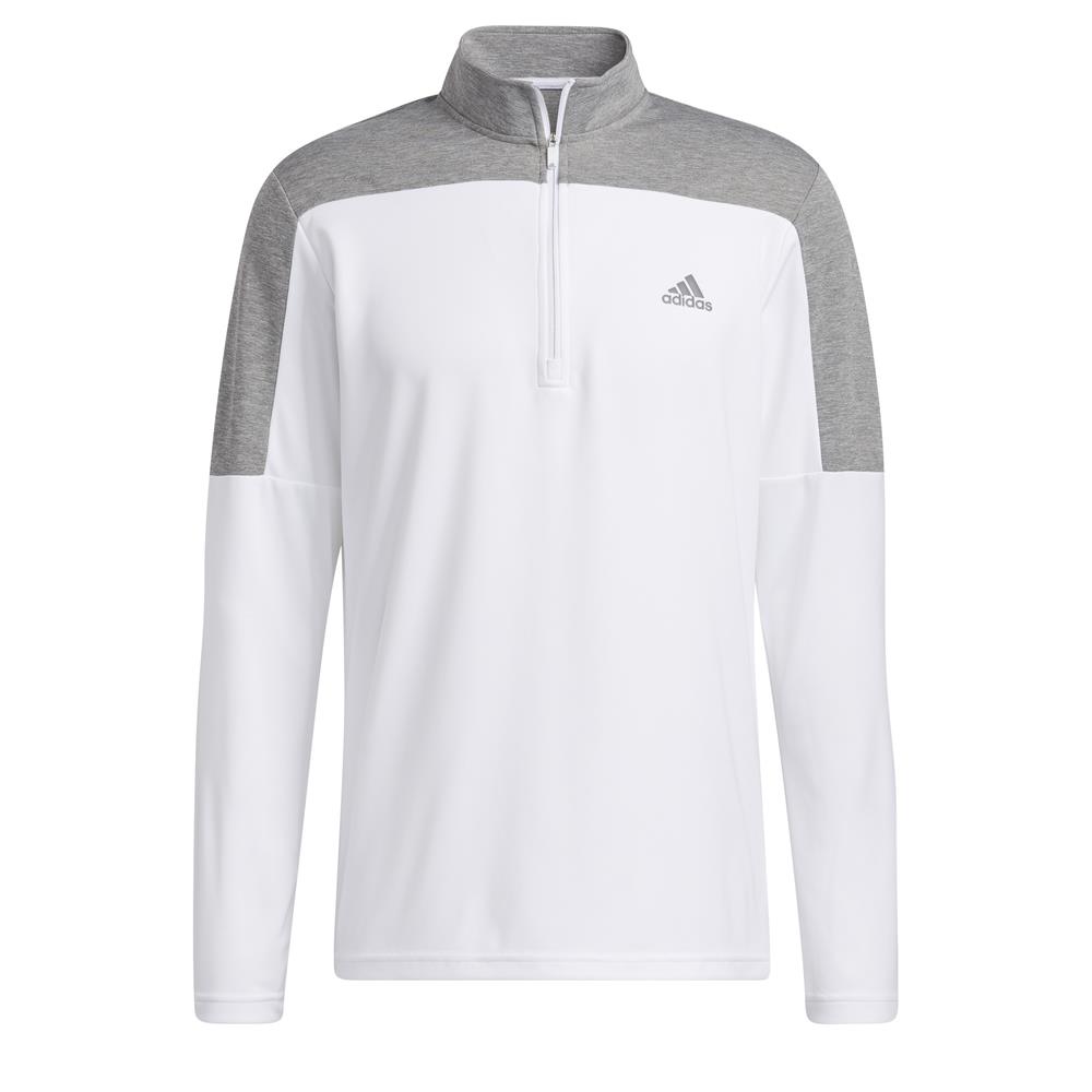 adidas Golf UPF Lightweight 1/4 Zip Pullover  - White