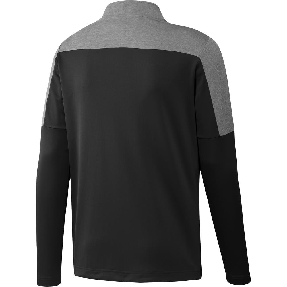 adidas Golf UPF Lightweight 1/4 Zip Pullover  - Black Melange