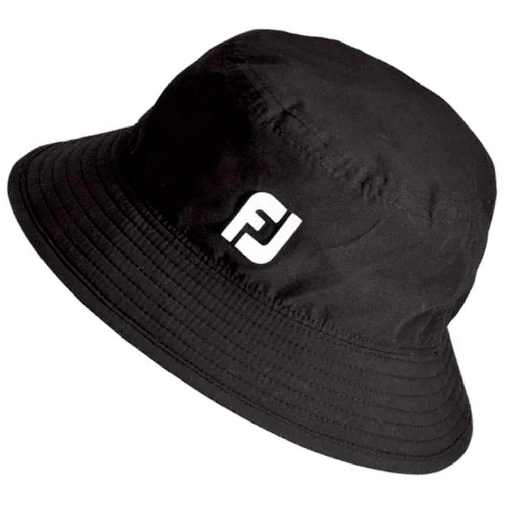 FootJoy DryJoys Tour Waterproof Golf Bucket Hat  - Black