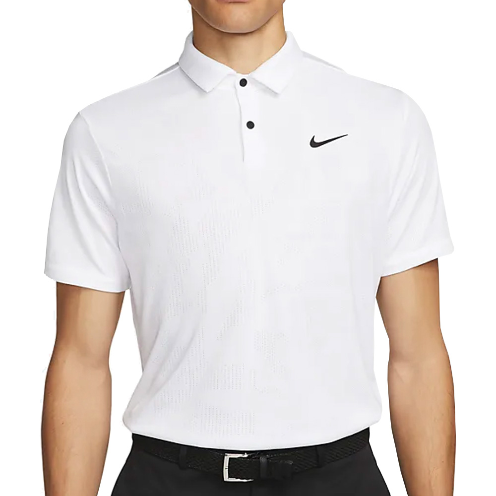 Nike Golf Dri-Fit Tour Jacquard Polo Shirt  - White