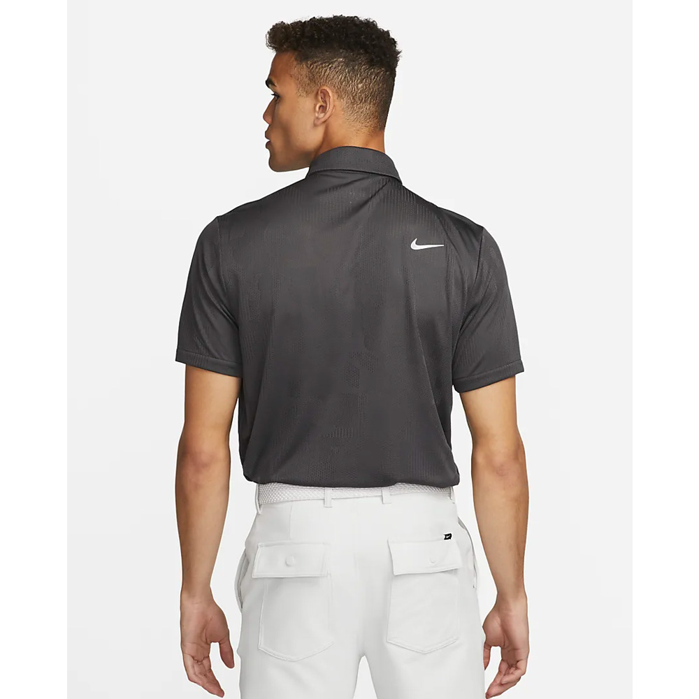 Nike Golf Dri-Fit Tour Jacquard Polo Shirt  - Anthracite/White