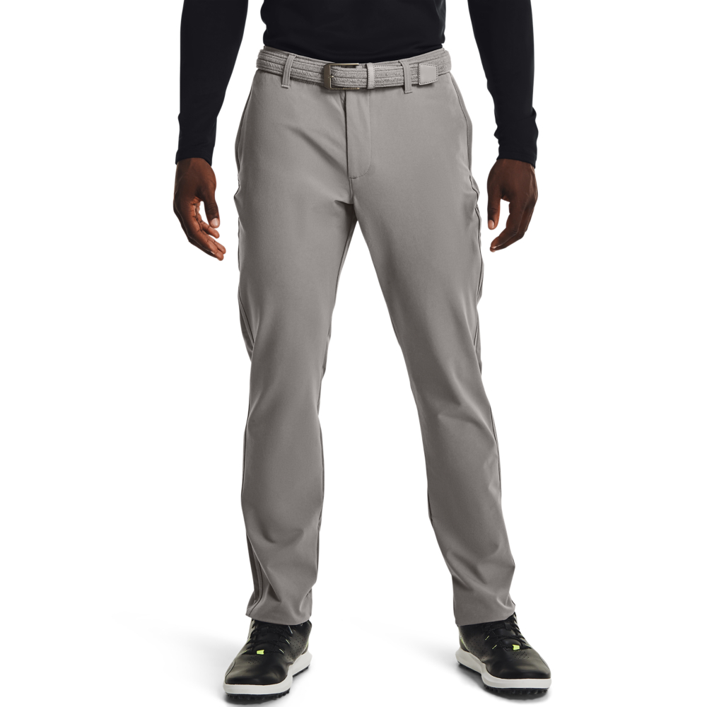 Under Armour Mens ColdGear Infrared Taper Golf Trousers  - Concrete