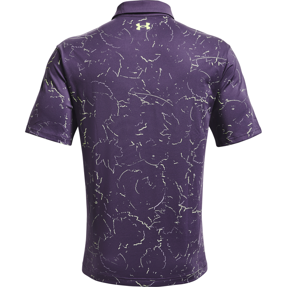 Under Armour Mens Playoff 2.0 Backwoods Print Polo Shirt  - Twilight Purple/Pale Moonlight