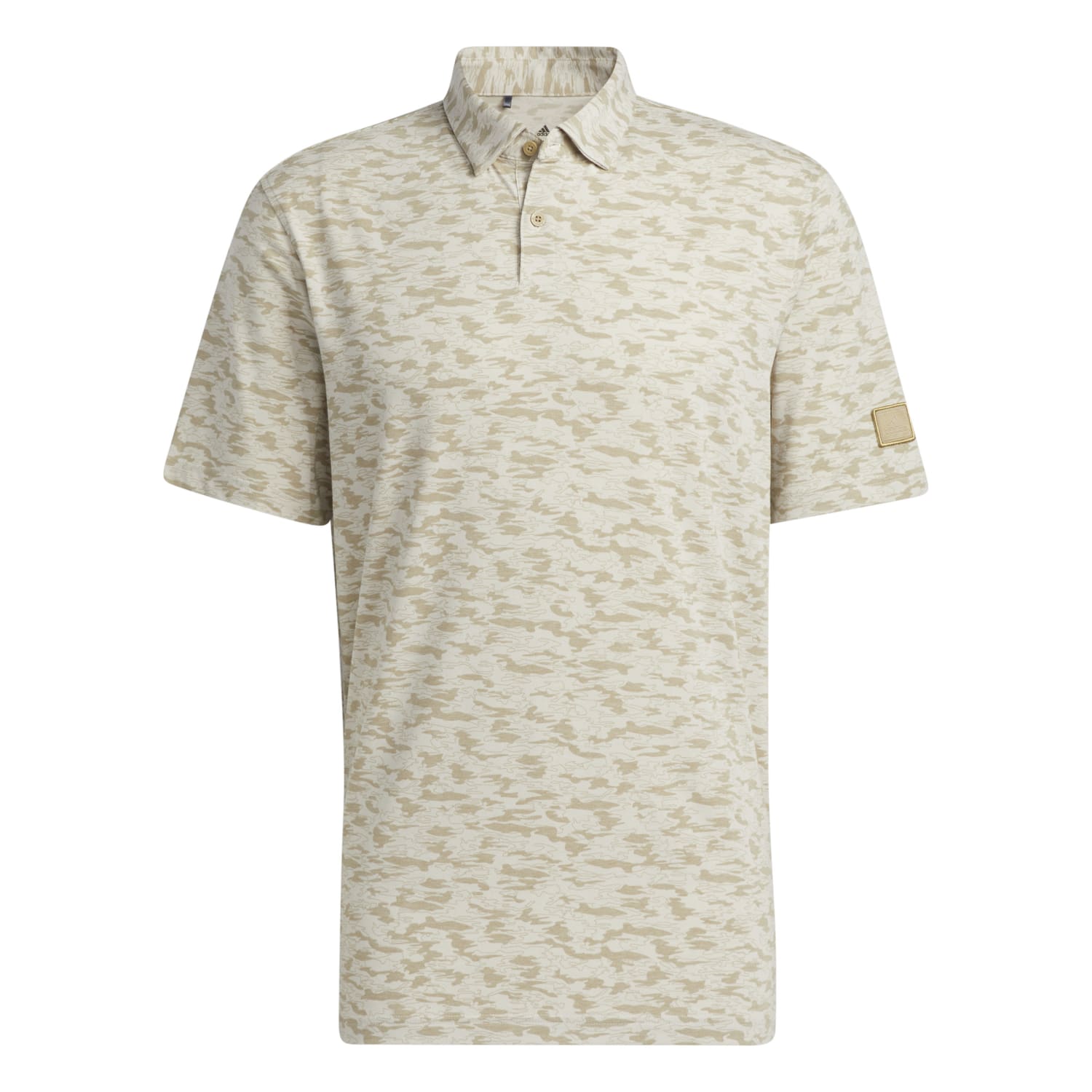 adidas Go-To Camo Golf Polo Shirt  - Hemp/Clear Brown