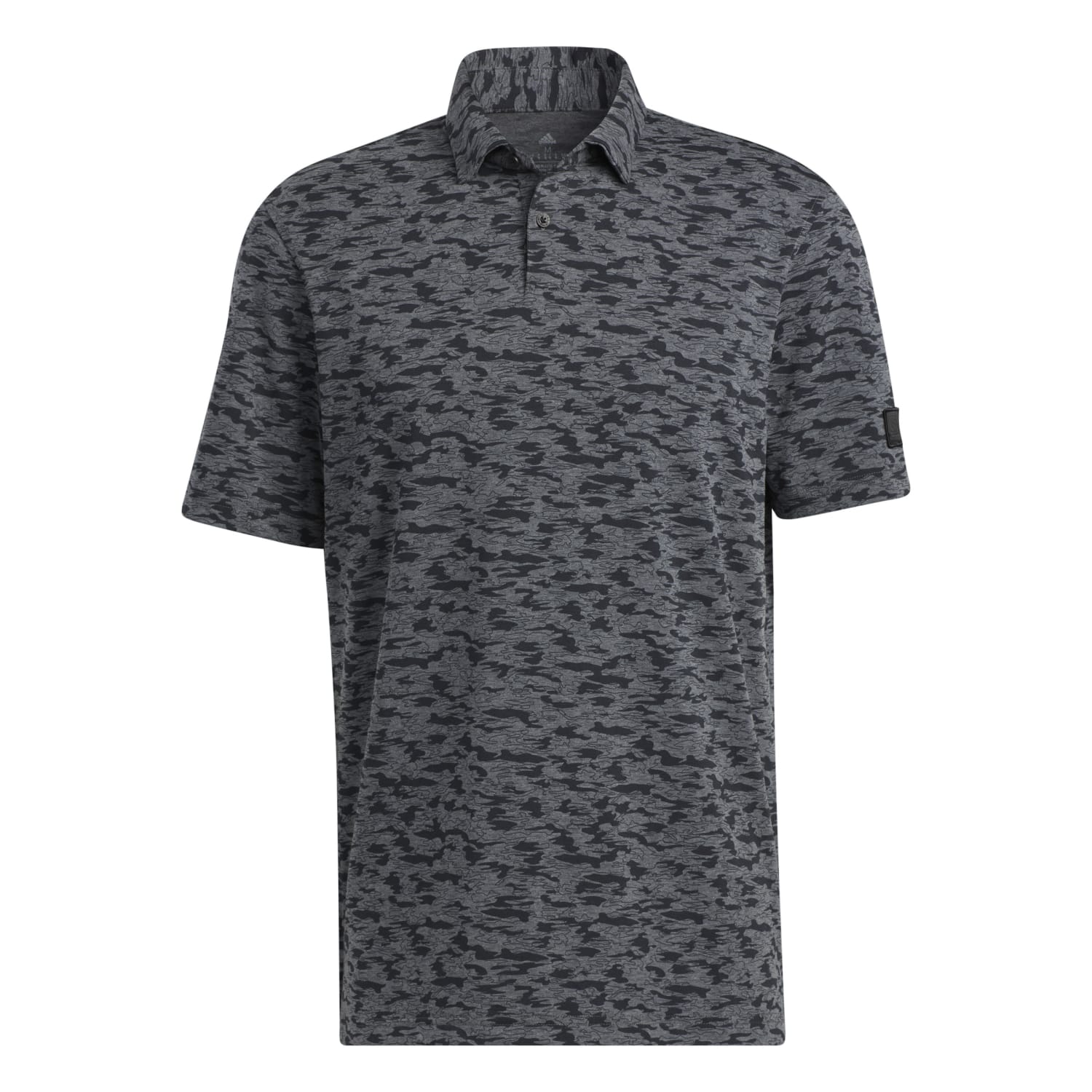 adidas Go-To Camo Golf Polo Shirt  - Black/Grey Six