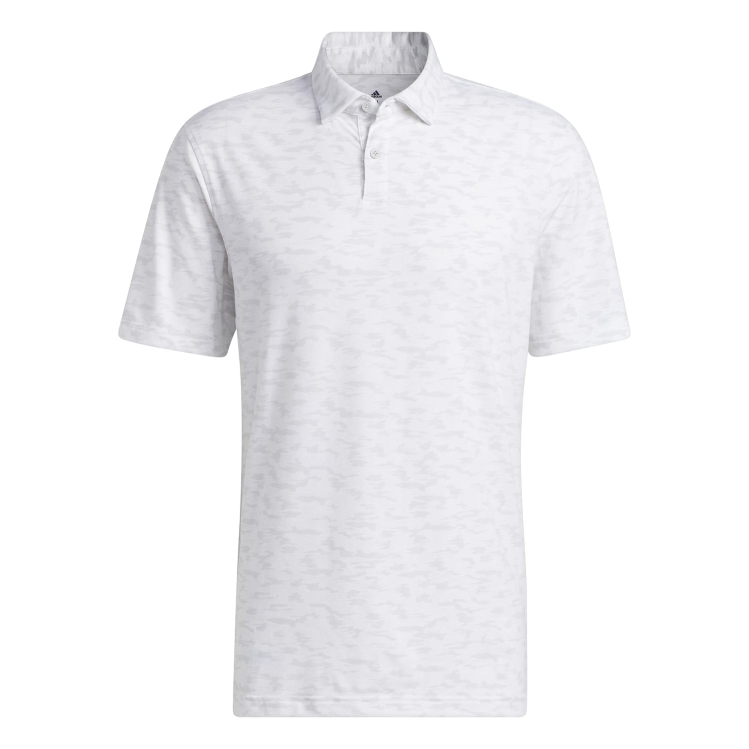 adidas Go-To Camo Golf Polo Shirt  - Grey One/White