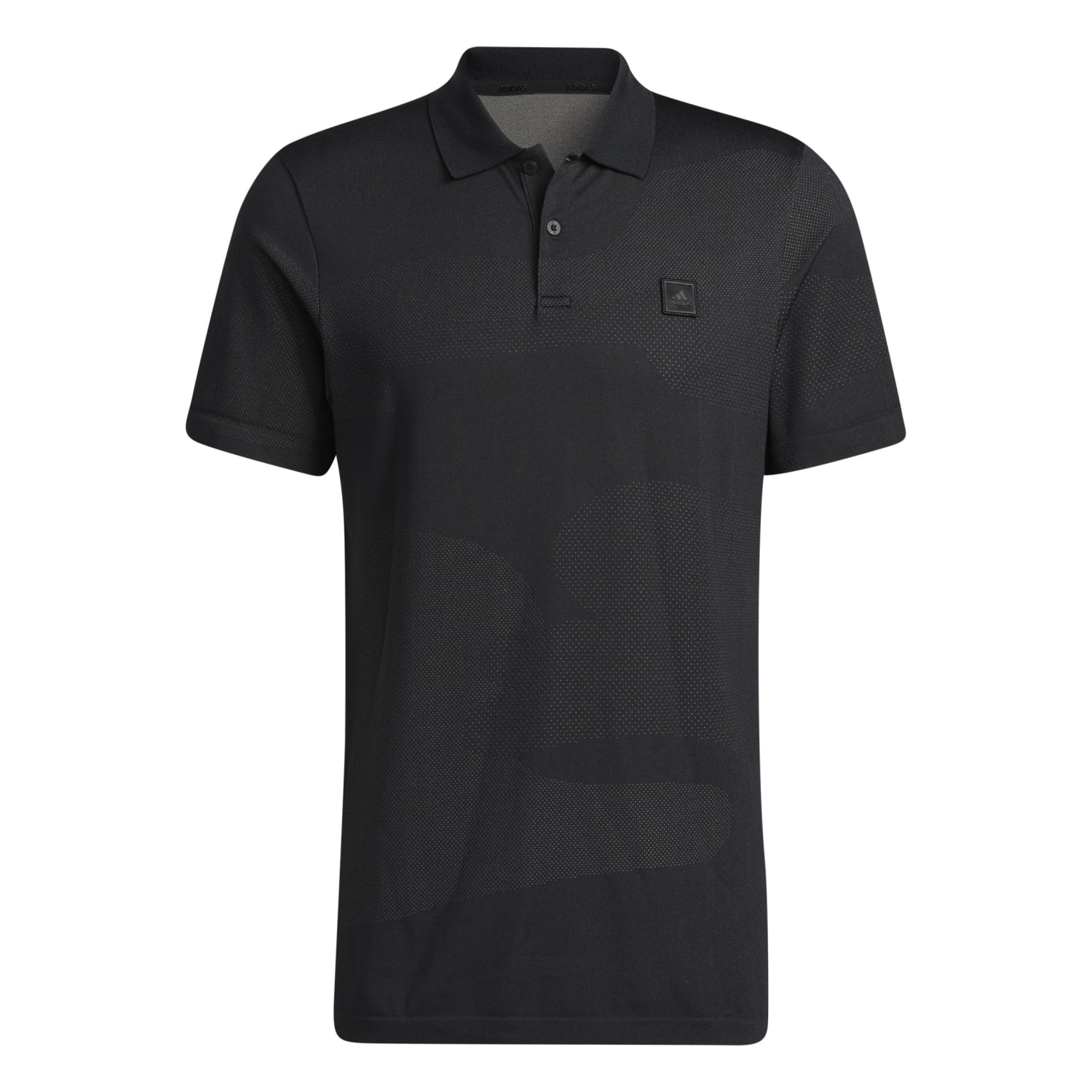 Adidas Go-To Seamless Golf Polo Shirt  - Black