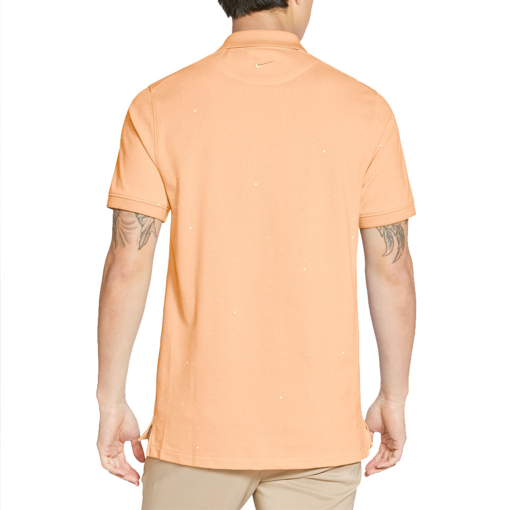 Nike Golf The Space Dot Polo Shirt  - Orange Chalk