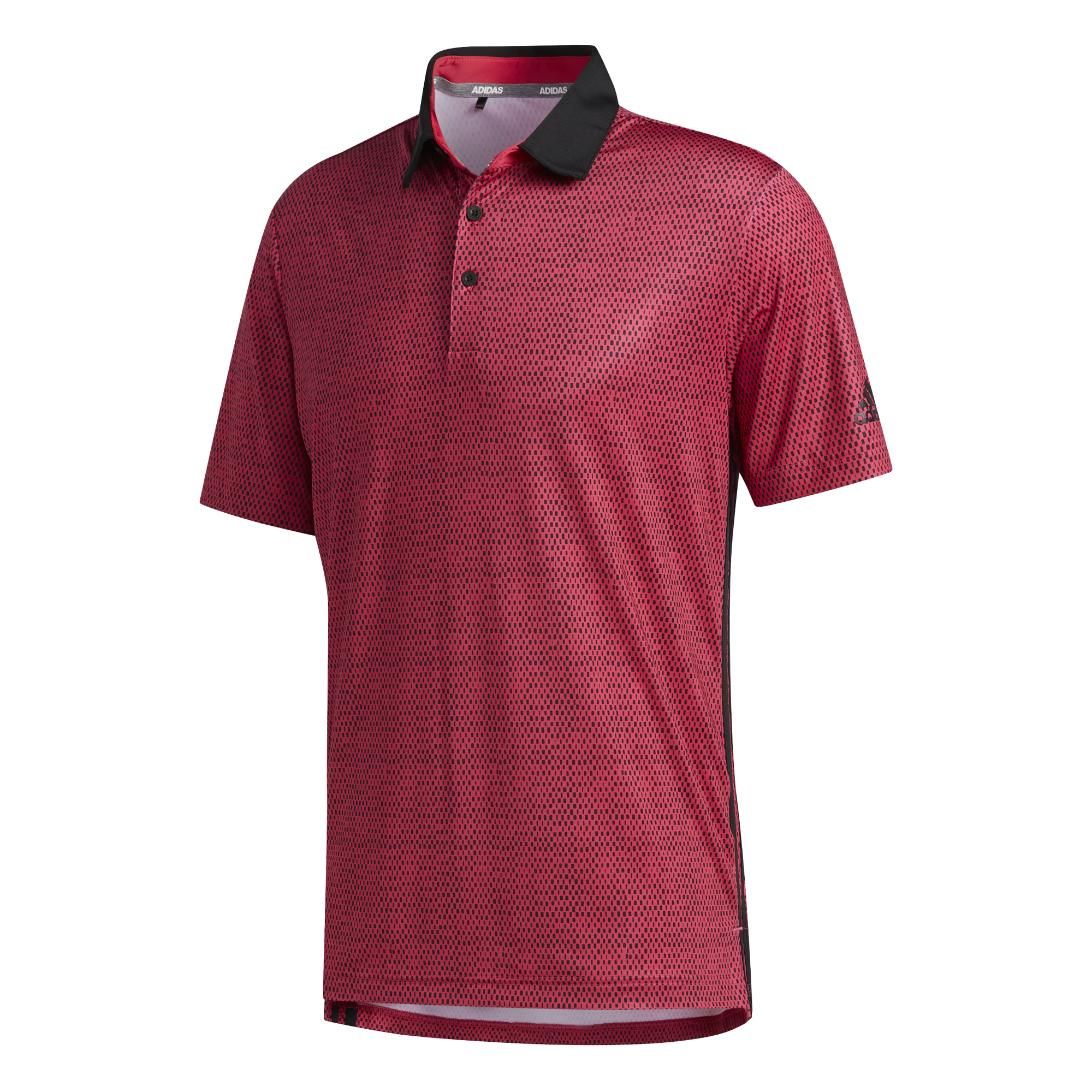 adidas Golf Mens Ultimate365 Polo Shirt  - Power Pink / Black