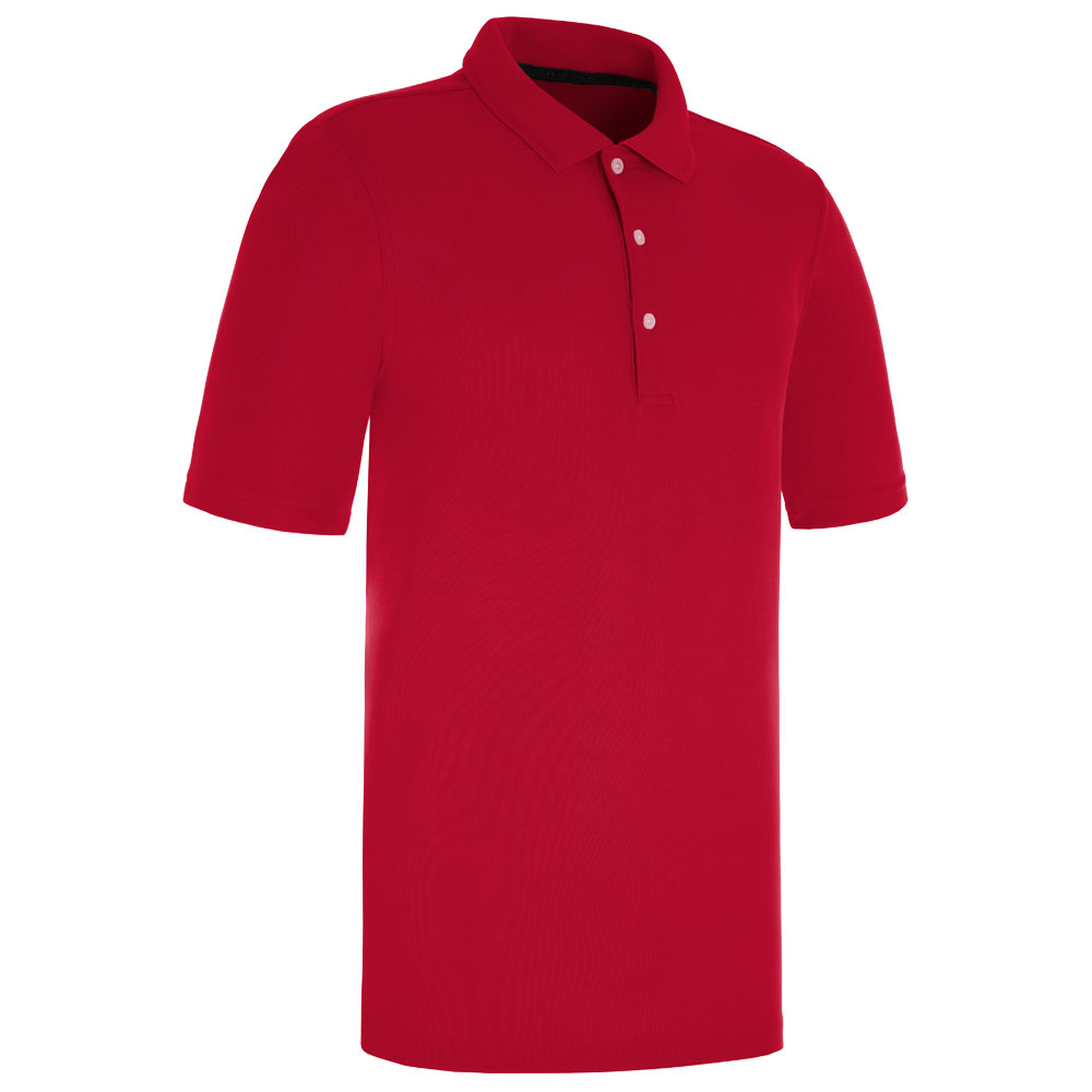 ProQuip Golf Mens Pro Tech Plain Polo Shirt  - Crimson Red