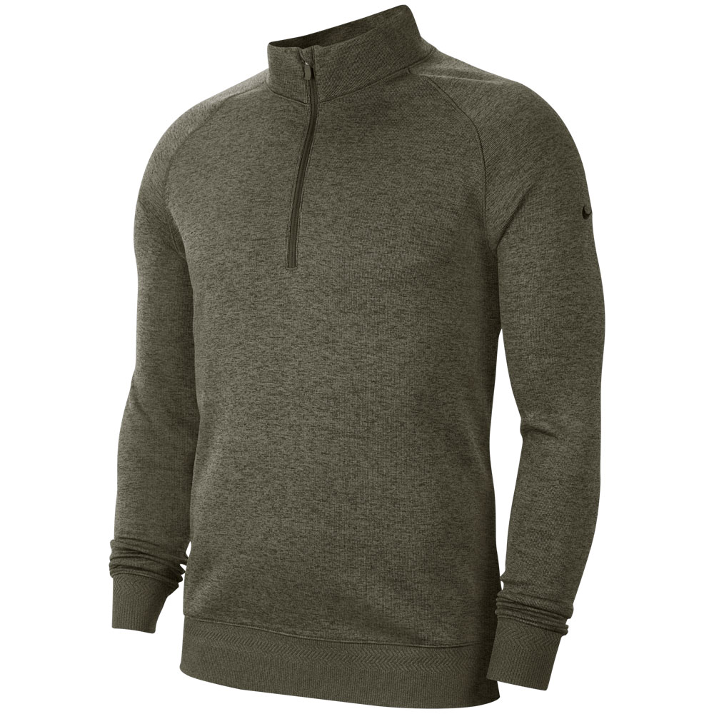Nike Dry-Fit Player 1/2 Zip Golf Sweater  - Sequoia