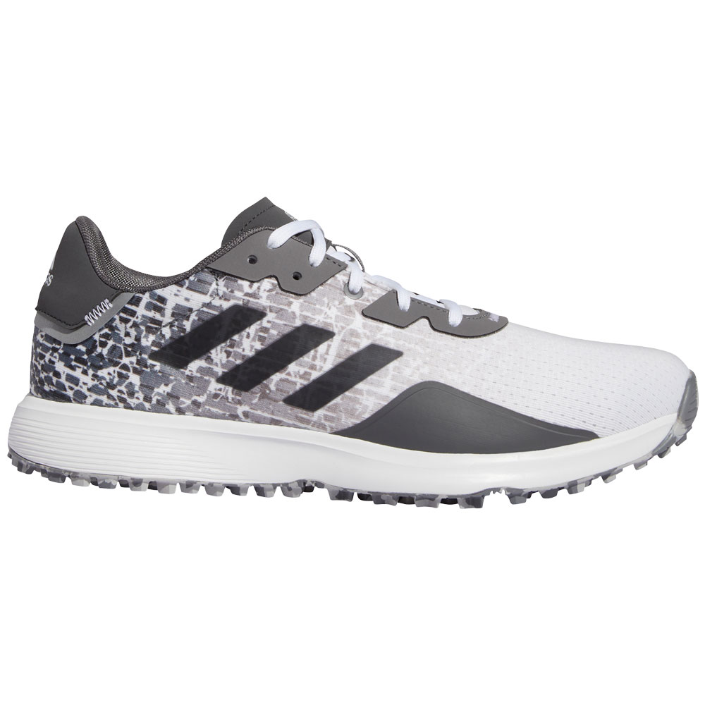 adidas S2G SL Mens Spikeless Golf Shoes  - White/Grey Four/Grey Six