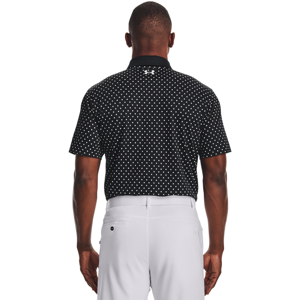Under Armour Mens UA Performance Printed Golf Polo Shirt 