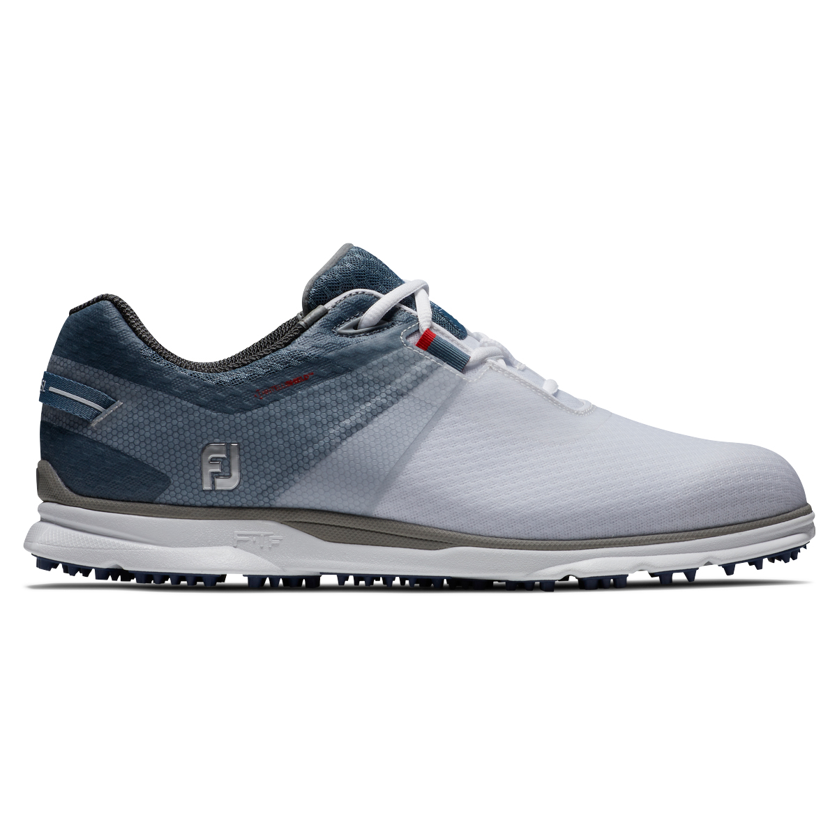 FootJoy Pro SL Sport Mens Spikeless Golf Shoes  - White/Blue Fog/Navy