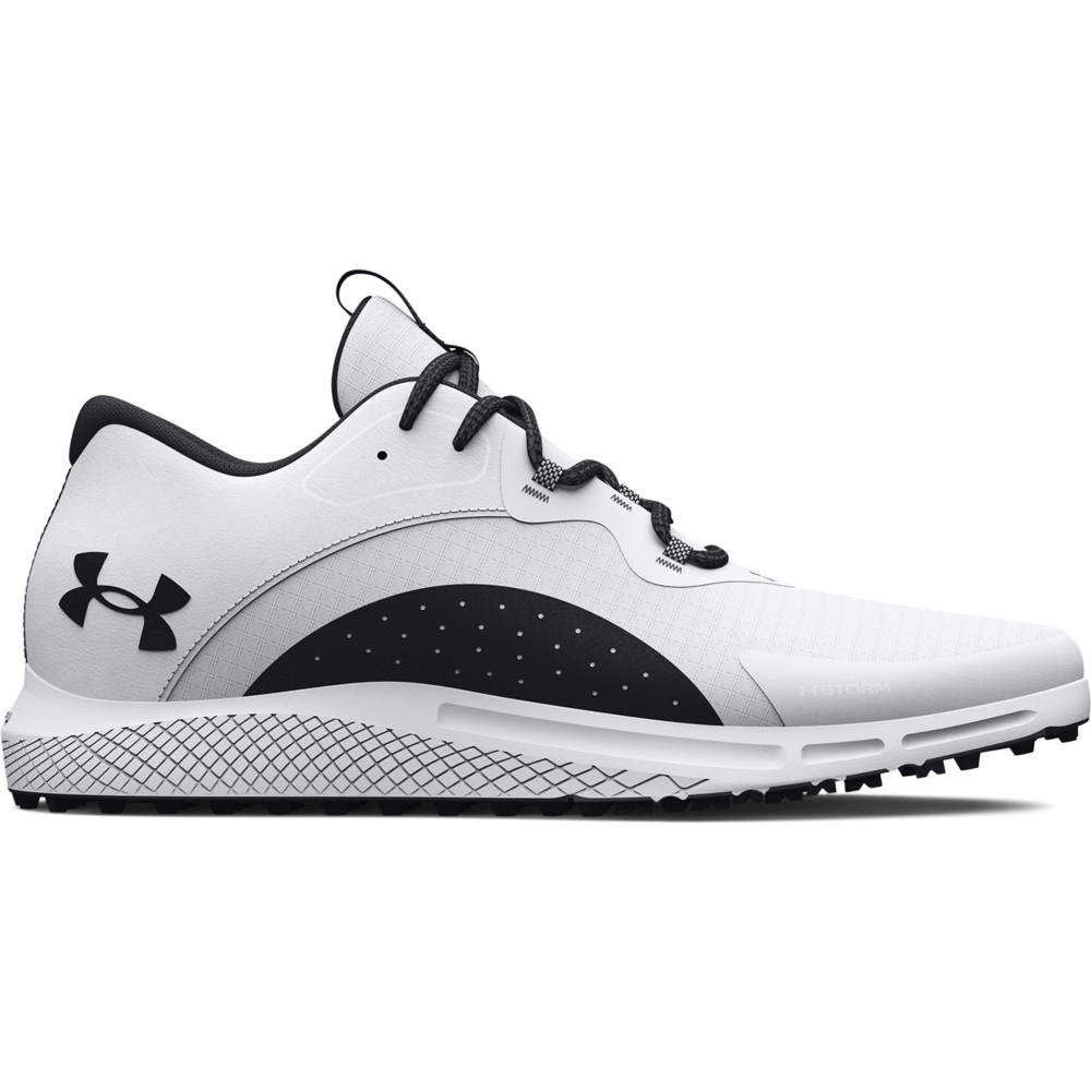 Under Armour UA Charged Draw 2 SL Mens Spikeless Golf Shoes  - White