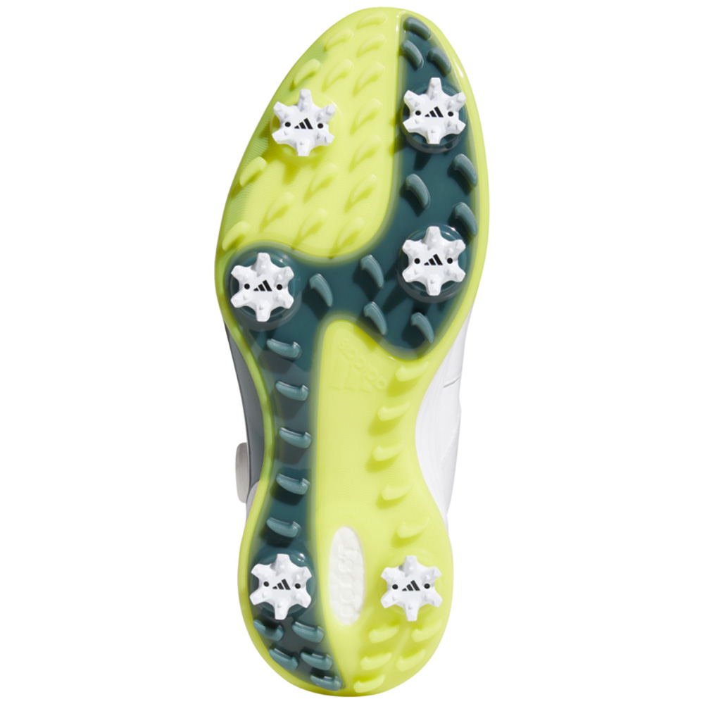 adidas ZG21 BOA Mens Waterproof Golf Shoes  - White/Acid Yellow/Blue Oxide