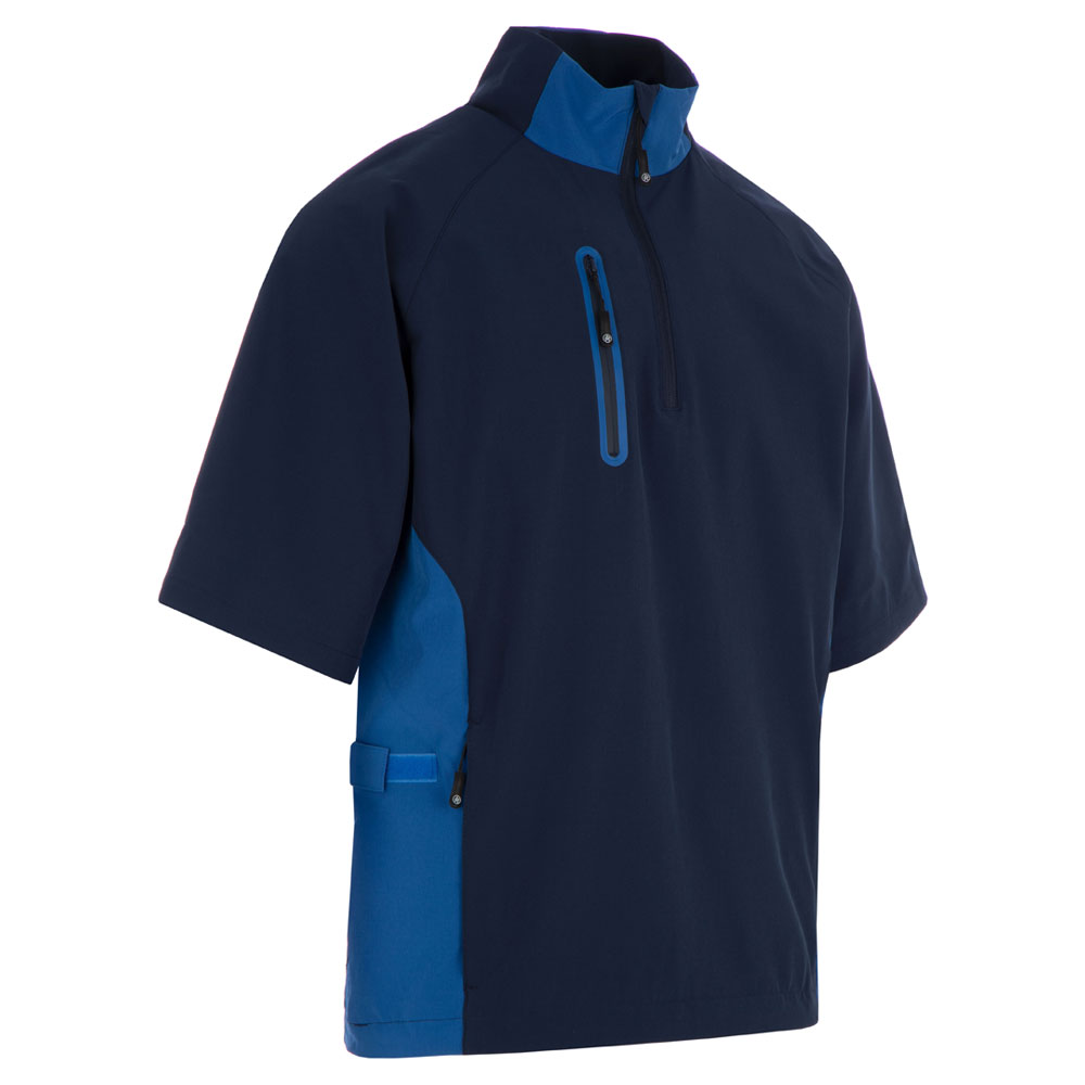 Proquip Pro Tech Short Sleeve Windshirt  - Navy/Royal