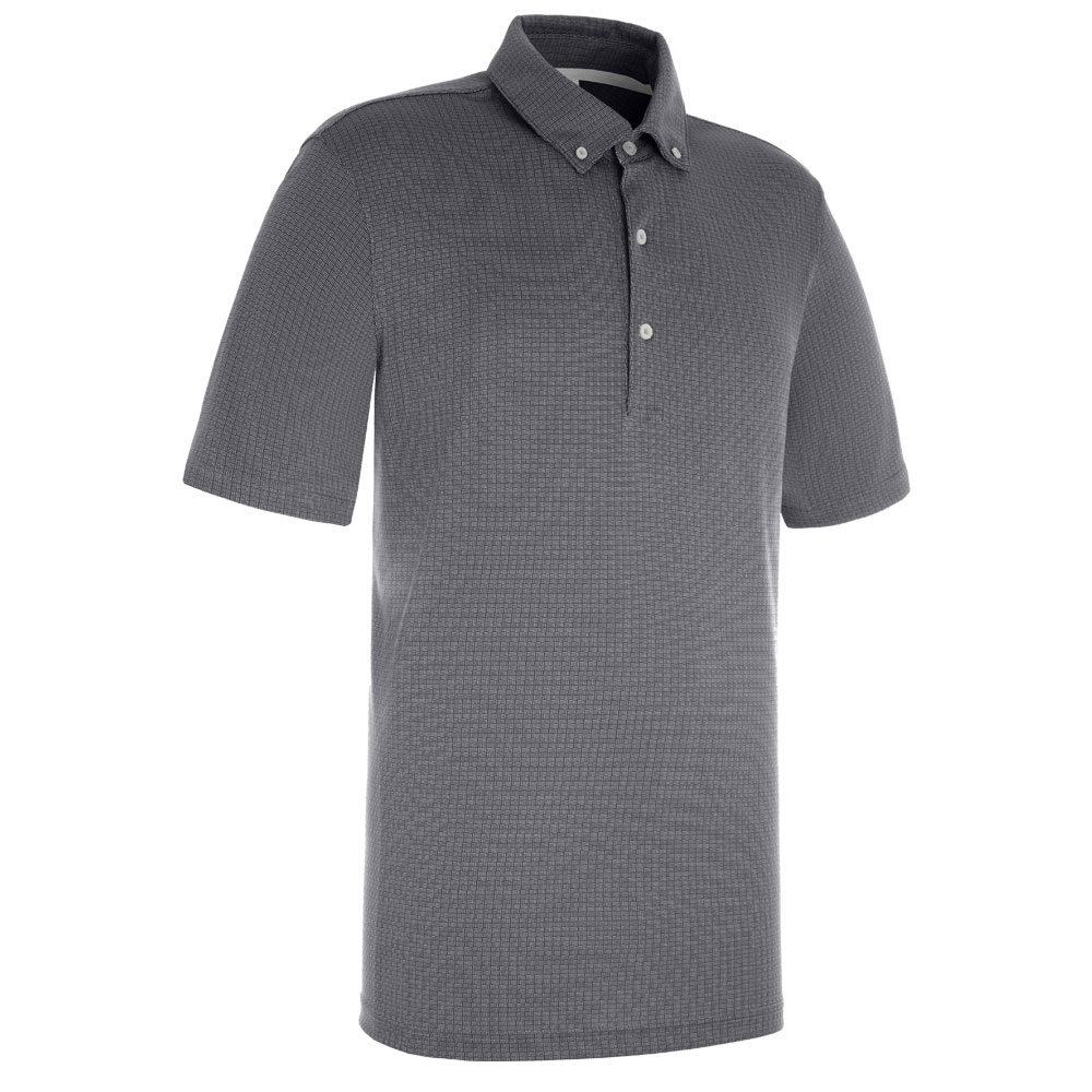 ProQuip Golf Mens Pro Tech Mini Jacquard Polo Shirt  - Steel