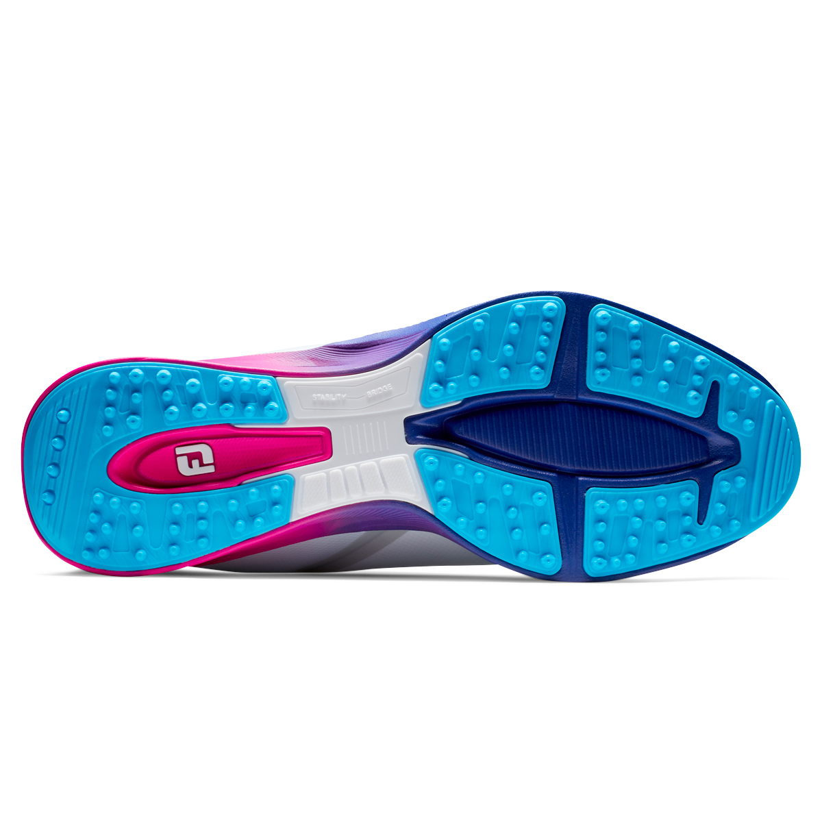 FootJoy Fuel Sport Mens Golf Shoes  - White/Pink/Blue