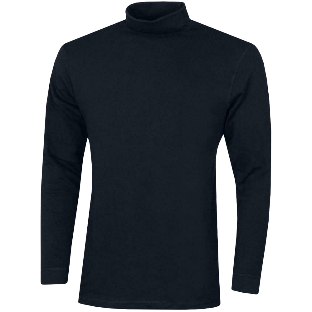 Proquip Mens Solano CottonGolf Roll Neck Long Sleeve Top  - Navy