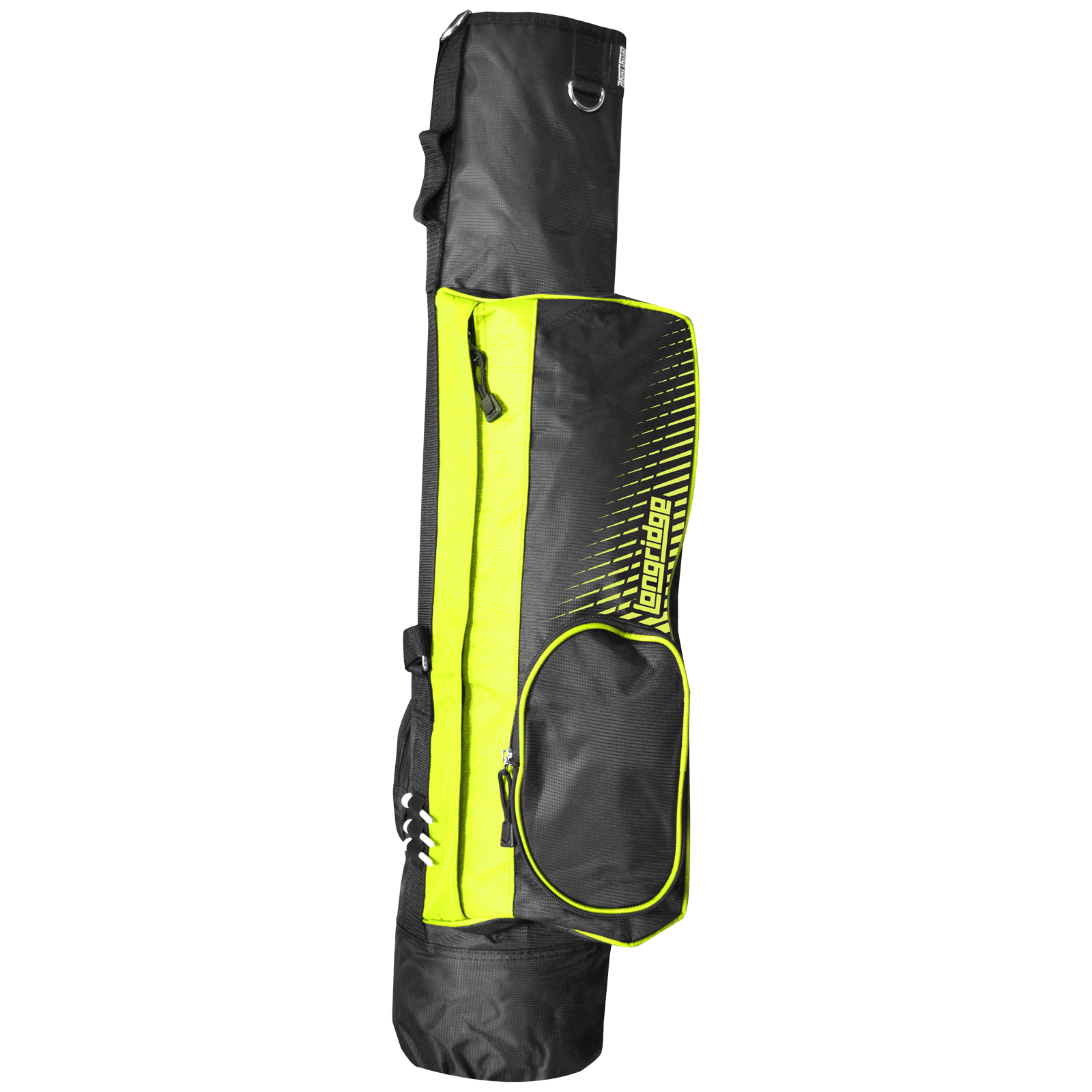 Longridge Lightweight Dual Strap Pencil Golf Bag  - Black/Lime
