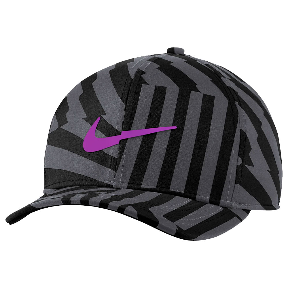 Nike Aerobill Classic 99 Print Baseball Cap  - Black/Smoke Grey/Purple