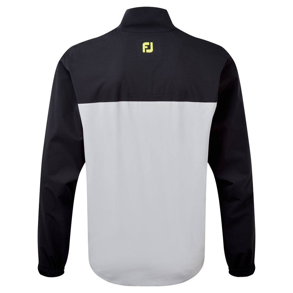 FootJoy Hydrolite Waterproof Golf Jacket  - Black/Grey/Lime