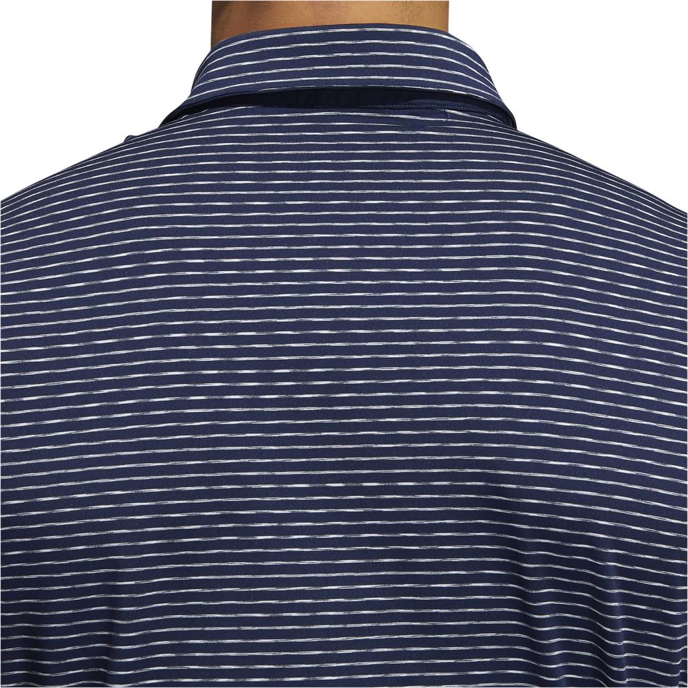 adidas Golf Mens Ultimate365 Space Dye Stripe Polo Shirt 