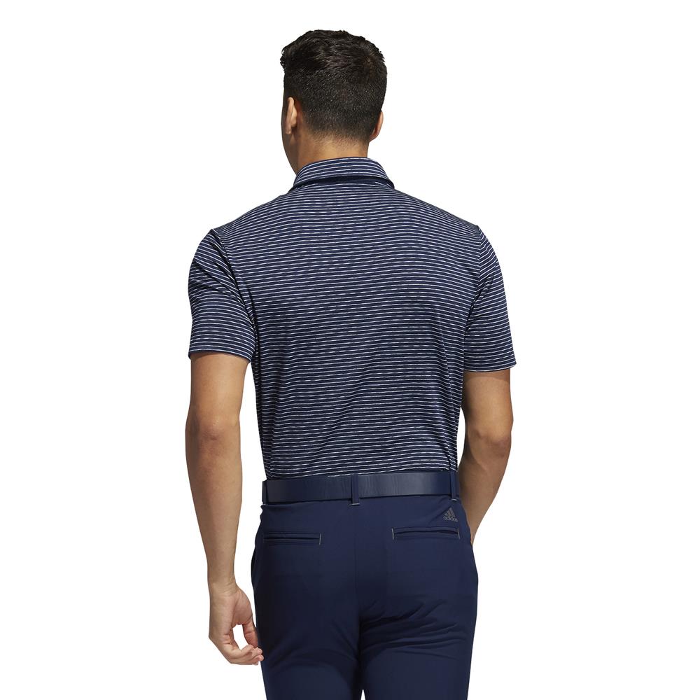 adidas Golf Mens Ultimate365 Space Dye Stripe Polo Shirt 