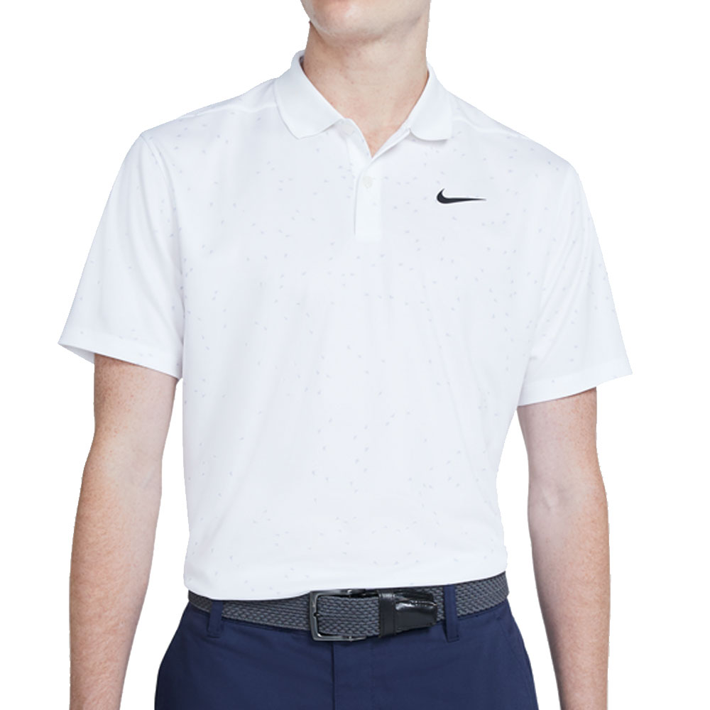 Nike Golf Dry Victory Print Polo Shirt  - White