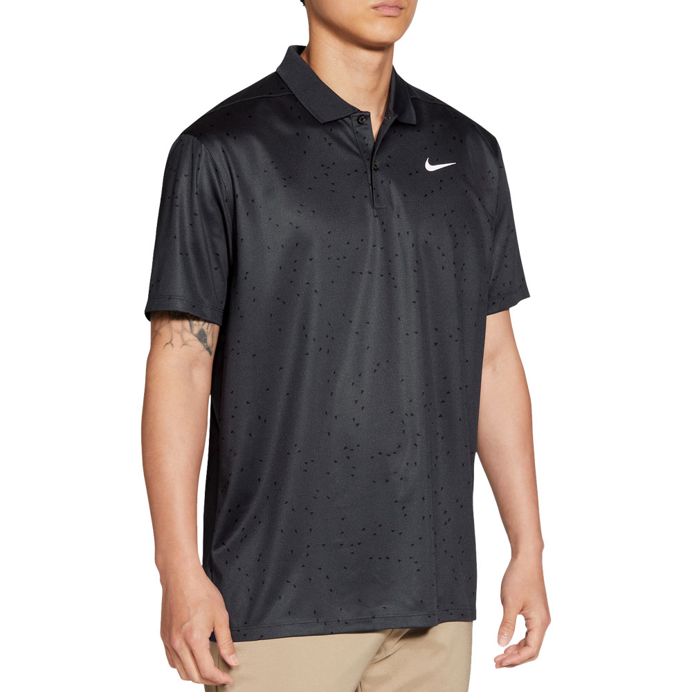 Nike Golf Dry Victory Print Polo Shirt  - Dark Smoke Grey
