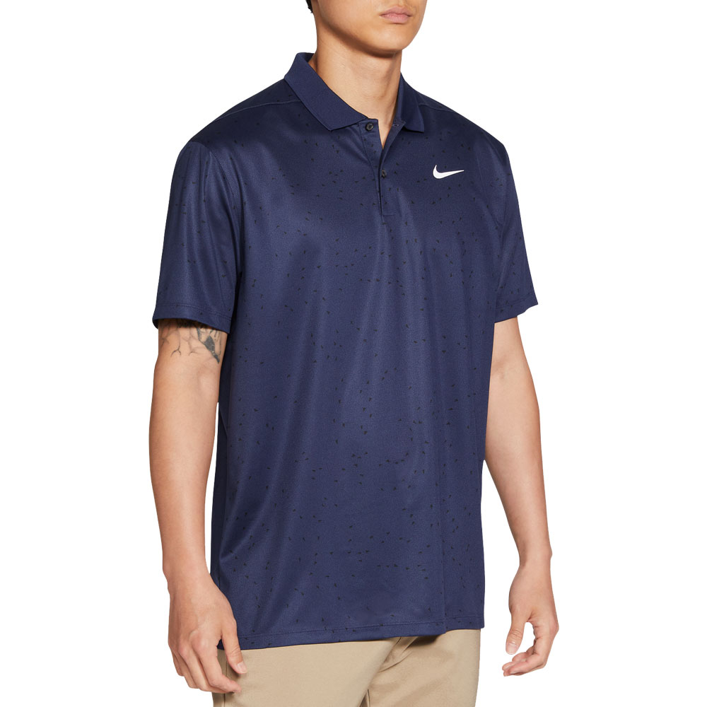 Nike Golf Dry Victory Print Polo Shirt  - Midnight Blue