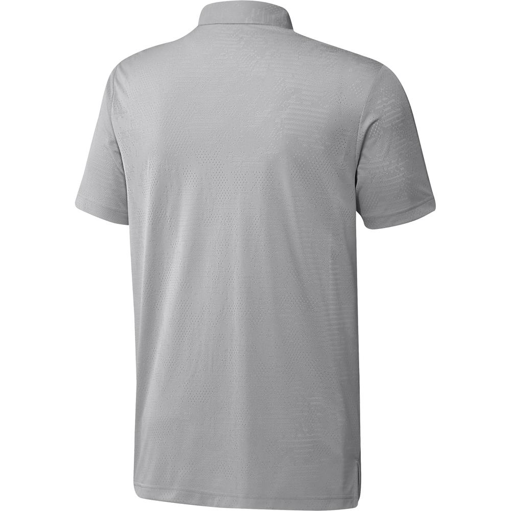 adidas Ultimate365 Camo Mens Golf Polo Shirt  - White/Grey Two