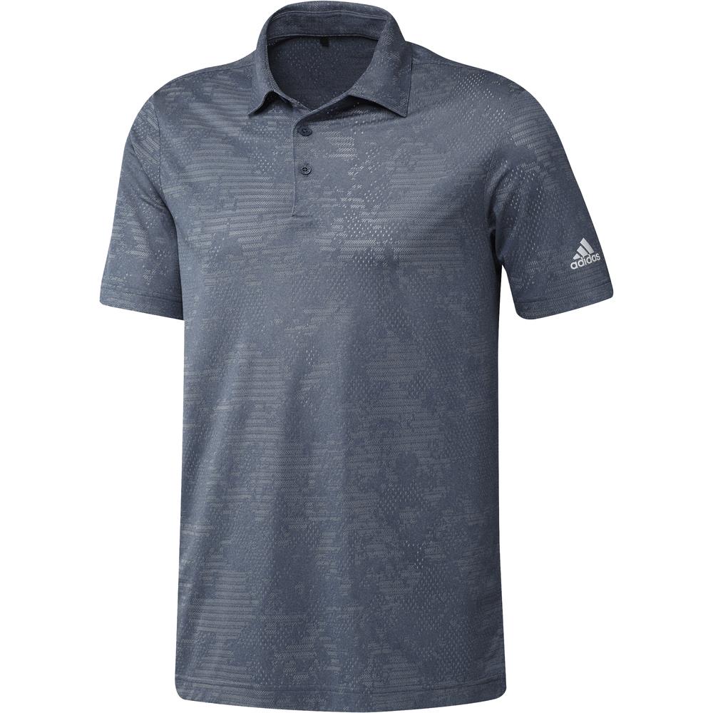 adidas Ultimate365 Camo Mens Golf Polo Shirt  - Crew Navy/Grey Two