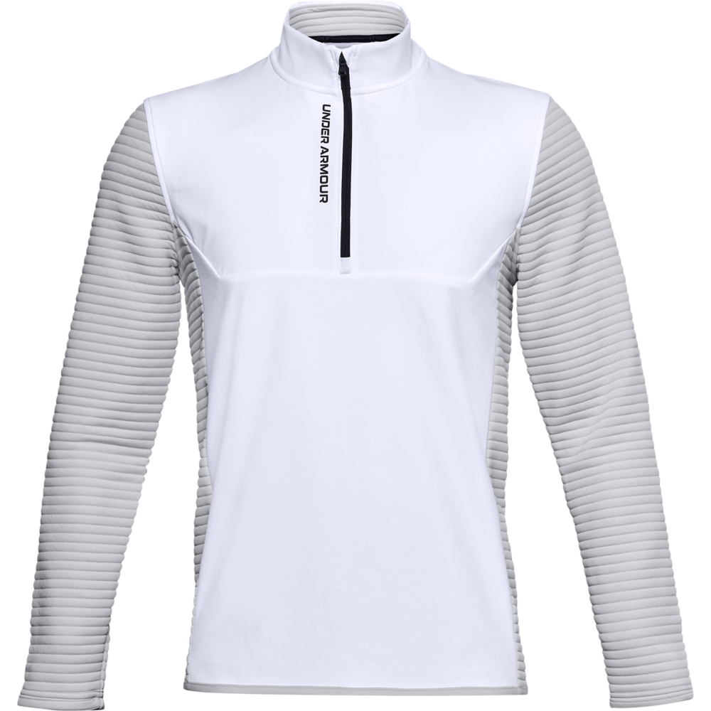 Under Armour Mens UA Storm Evolution Daytona 1/2 Zip Golf Sweater  - White