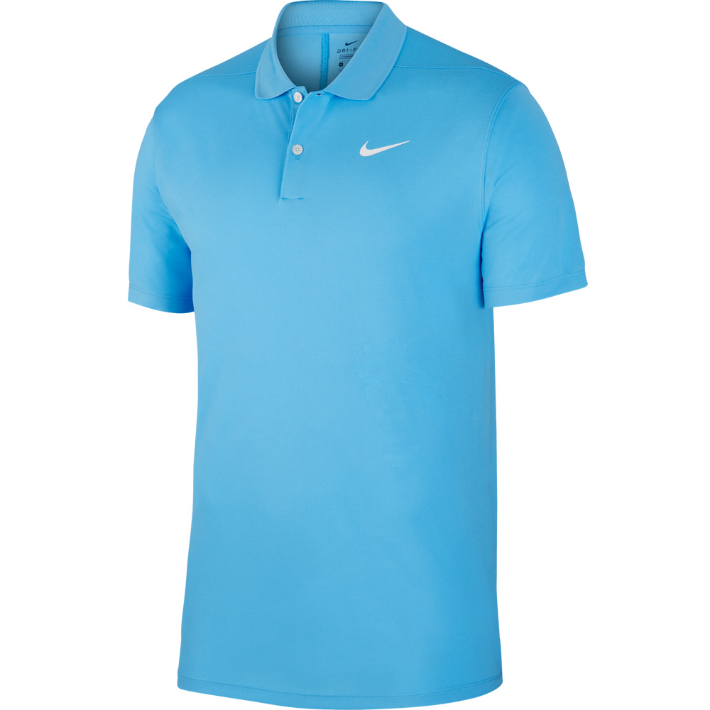 Nike Dry-Fit Victory Solid Golf Polo Shirt  - College Blue